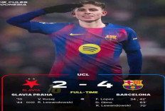 Hasil Liga Champions: Barcelona Bangkit dan Taklukkan Slavia Praha 4-2