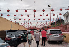 Ribuan Lampion Hiasi Klenteng Dewi Kwam Im Palembang Saat Imlek 2026