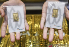 Harga Emas Antam Turun Rp5.000, Kini di Level Rp2,992 Juta per Gram