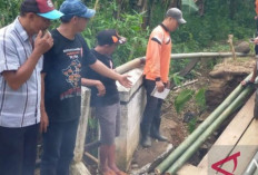  Jembatan Desa Keban Agung OKU Selatan Nyaris Putus Diterjang Banjir
