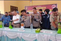 Polres Ogan Ilir Musnahkan Narkotika Berbagai Jenis Dengan Cara Diblender 