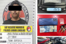 Kurir Sabu 20 Tahun Dibekuk Polres Lubuk Linggau, Barang Bukti Ditemukan di Stang Motor