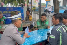 Polantas Ngopi Bareng Ojol  Muara Enim
