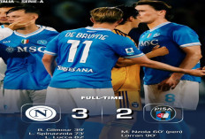Napoli Pertahankan Rekor Sempurna, Tundukkan Pisa 3-2 di Serie A
