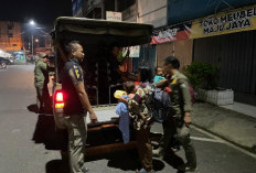 Satpol PP Muara Enim Tertibkan 9 Orang Terlantar-Anak Jalanan di Kawasan Pasar