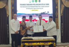 Cegah Sengketa, Kejari – Pemkab OKU Teken Kerjasama Percepatan Sertifikat Tanah Wakaf
