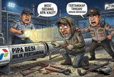 Team Wester 838 Polsek Prabumulih Barat Gagalkan Percobaan Pencurian Hose Limbah Milik PT Pertamina