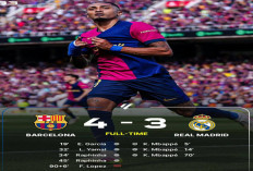 Barcelona Hancurkan Madrid 4-3, Satu Kemenangan Lagi Menuju Juara