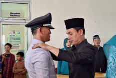 Asadi Wijaya Resmi Dilantik sebagai Pj Kades Tanjung Kemala, Ini Pesan Camat !