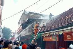 Ruko Sembako di Palembang Hangus Dijilat Api 