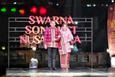 Bupati Ogan Ilir Hadiri Pagelaran Busana Swarna Songket Nusantara, Pakai Batik Motif Ini