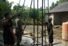 Satgas TMMD Kodim 0402/OKI Mulai Pengerjaan Sumur Bor ke-4