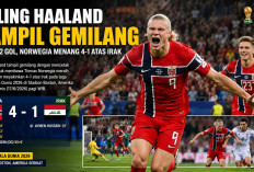 Piala Dunia 2026: Dwigol Haaland Antar Norwegia Hancurkan Irak 4-1  