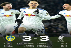 Hasil Liga Premier Inggris: Liverpool Gagal Menang, Leeds Paksa Imbang 3-3 