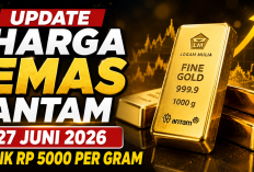 Cek Harga Emas Antam Hari Ini, 27 Juni 2026: Naik Rp5.000, Kini Tembus Rp2,66 Juta per Gram