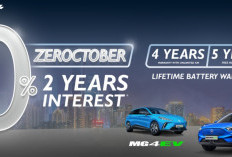 Khusus Bulan Oktober : MG Hadirkan Cicilan 0 Persen untuk ICE, Hybrid, dan EV !