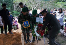 Dandim 0402/OKI Pimpin Upacara Pemakaman Militer Almarhum Kopda Robi Angriawan