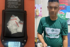 Polres Ogan Ilir Ringkus Pengecer Sabu di Lubuk Keliat, Disita 3,08 Gram