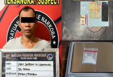 Tertangkap Sedang Menunggu Pembeli Sabu di Jalan Arah Kantor Kades, Pengedar di Lubai Muara Enim Dibekuk Polis