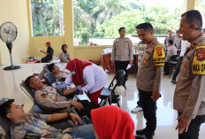 Hari Humas Polri ke-73 : Polres Ogan Ilir Gelar Donor Darah ! 