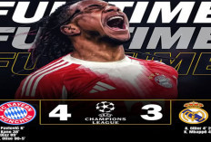 Hasil Perempat Final Liga Champions: Bayern Menang 4-3, Real Madrid Tersingkir