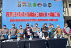 1,4 Kilogram Sabu dari Lima Tersangka Dimusnakan Polres Lubuklinggau