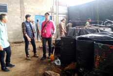 Polres Ogan Ilir Segel  Illegal Driling : 43 Baby Teng dan 8  Drum  Disita ! 