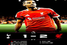 Hasil Liga Premier Inggris: Liverpool Menang Dramatis 2-1 di Markas Tottenham