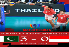 Timnas Voli Putra U-16 Indonesia Takluk 0-3 dari Pakistan 