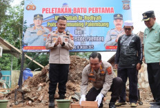 Kapolrestabes Palembang Resmikan Peletakan Batu Pertama Pembangunan Mushola Ar-Rodiyah Polsek Kemuning
