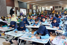 Meriahkan HAB ke-80, Kemenag Prabumulih dan Prabumulih Pos Gelar Lomba Mewarnai Anak
