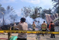 Kebakaran Hebat Hanguskan Bedeng 6 Pintu di Prabumulih Barat, Enam Kepala Keluarga Kehilangan Tempat Tinggal
