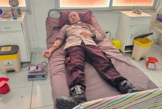 Personil Polres OKU Donorkan Darah Sukarela untuk Warga di RSUD