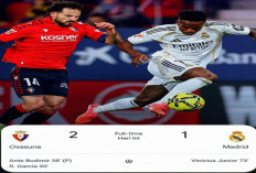 Hasil Osasuna Vs Real Madrid 2-1, Penalti Budimir dan Gol Akhir Bikin Madrid Terpukul