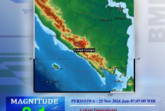 OKU Diguncang Gempa Sebanyak Tiga Kali