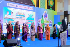 Dikukuhkan Gubernur Herman Deru, Hj Patimah Toha Jadi Bunda Literasi Muba 