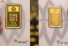 Harga Emas Antam 15 Februari 2025 : Anjlok Rp23.000, Semula Rp1.701.000 per Gram menjadi Rp1.678.000 per Gram