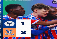 Hasil Liga Inggris: Tottenham Tumbang 1-3 dari Crystal Palace