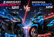 Duel Skutik 125 cc 2026! Honda Vario 125 Unggul Fitur, Kawasaki Brusky Punya Kejutan