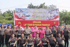 69 Personel Polres OKU Naik Pangkat, Diakhiri Tradisi Siraman Air Kembang