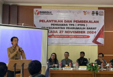 Bawaslu Prabumulih Lantik dan Gelar Bimtek PTPS di Tiga Kecamatan