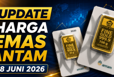 Cek Harga Emas Antam Hari Ini, 18 Juni 2026: Turun Rp30.000, Kini Dibanderol Rp2,703 Juta per Gram