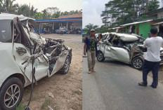 Kecelakaan Maut di Jalintim Palembang-Jambi Km 158 : Mobil Curian Tabrak Truk, Pengemudi Tewas di Tempat !