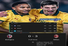 Hasil Bologna vs AC Milan 0-3: Milan Terus Tekan Inter di Puncak Klasemen Serie A