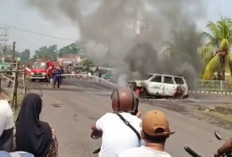 Diduga HP Menyala Kijang Kapsul Terbakar Saat Isi BBM