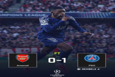 Semifinal UCL Leg 1: Arsenal Kalah Tipis 1-0 dari PSG