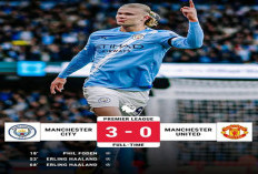 Manchester City Bungkam Manchester United 3-0 di Etihad, Haaland Cetak Brace
