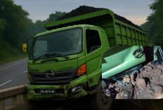 Sopir Truk Batubara Tewas Tergencet Usai Tabrak Jembatan di Turunan Banjar Sari