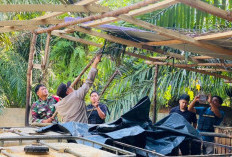 Polisi dan TNI Bongkar Tempat Minyak Ilegal di Muratara