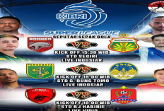 Jadwal BRI Super League 2025/2026 8 Agustus, Persib vs Semen Padang, Persija vs Persita